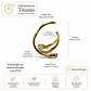 Piercing argolla Eva zirconias titanium astm 136 dorado PVD 10mm 16g - Miniatura 3