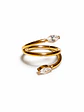 Piercing argolla Eva zirconias titanium astm 136 dorado PVD 10mm 16g - Miniatura 12