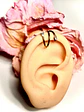 Piercing argolla Eva zirconias titanium astm 136 dorado PVD 10mm 16g - Miniatura 6