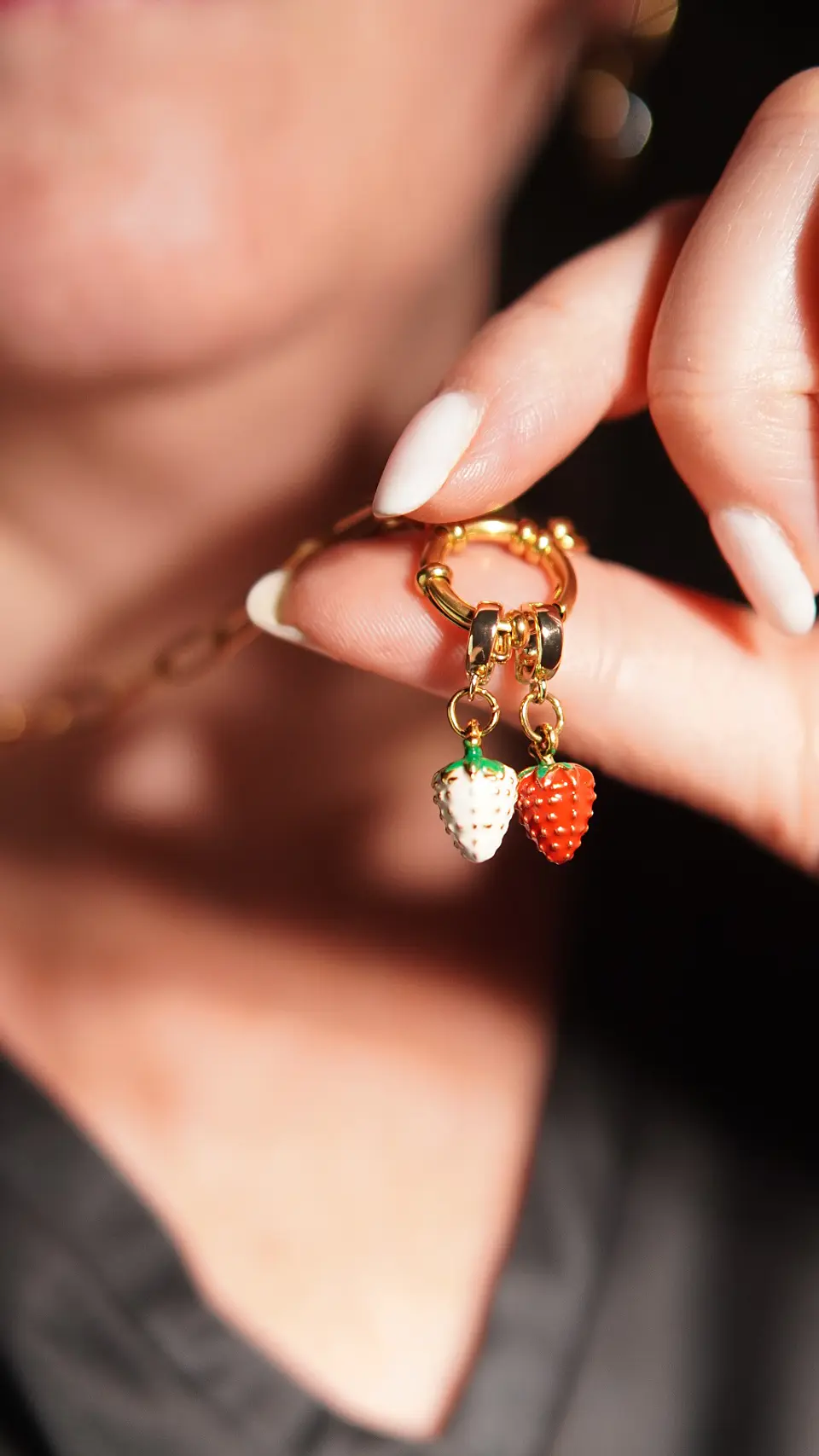 Charm removible Frutilla Roja Colección Frutería 7
