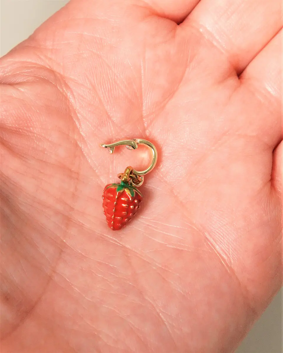 Charm removible Frutilla Roja Colección Frutería 9