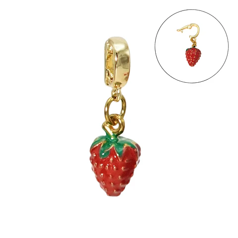 Charm removible Frutilla Roja Colección Frutería