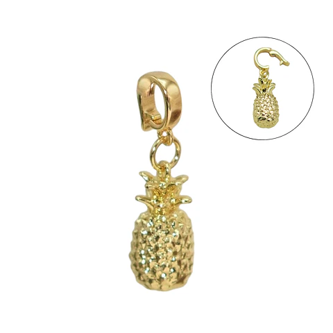 Charm removible Piña Dorada Colección Frutería