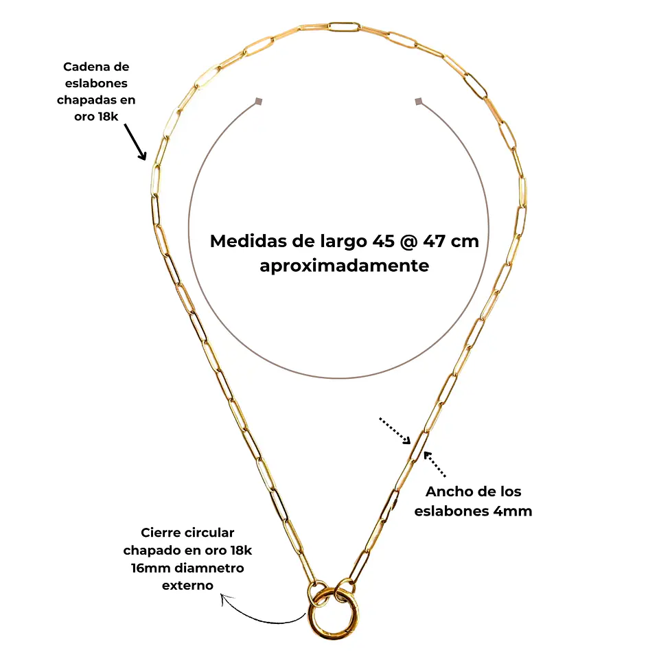 Collar Lisa con Cierre Circular | Colección Frutería 2