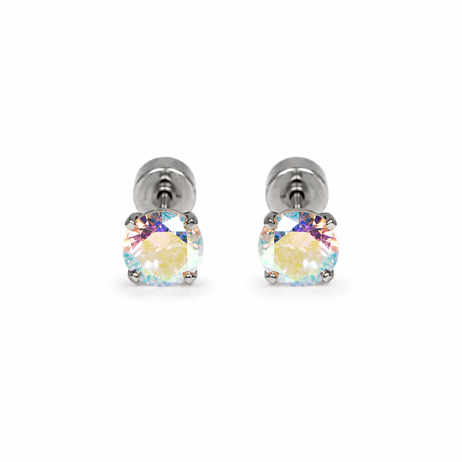 Aros punto de luz Aurora titanio Zirconia 5mm 8