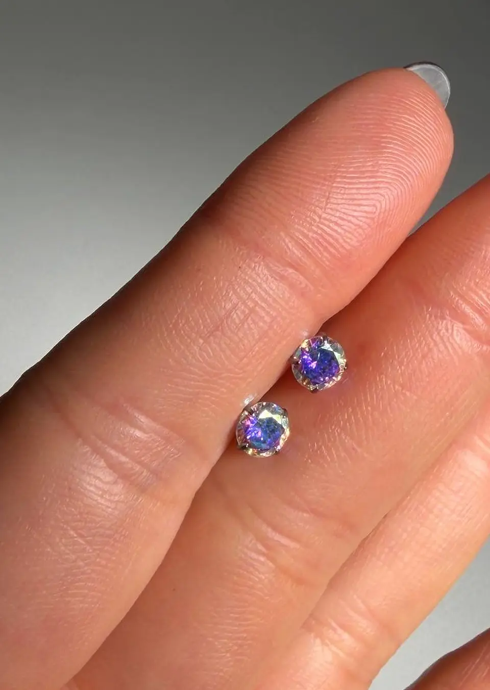 Aros punto de luz Aurora titanio Zirconia 5mm 6