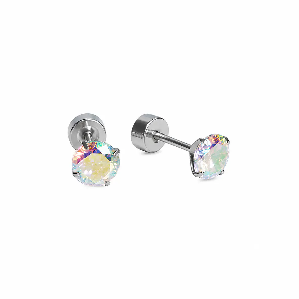 Aros punto de luz Aurora titanio Zirconia 5mm 11
