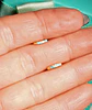 Argollas Oriana 6mm Mini Plata 925 Baño de Oro Piedras Turquesa - Miniatura 4