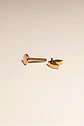 Piercing Alba Labret 16g barra 8mm Titanio PVD En Oro 18k - Miniatura 4