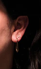 Piercing Alba Labret 16g barra 8mm Titanio PVD En Oro 18k - Miniatura 8