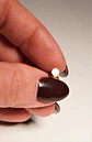 Piercing Labret Alba 16g barra 10mm Titanio PVD con Oro 18k - Miniatura 4