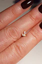 Piercing Labret Alba 16g barra 10mm Titanio PVD con Oro 18k - Miniatura 9