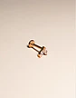 Piercing Labret Alba 16g barra 10mm Titanio PVD con Oro 18k - Miniatura 8