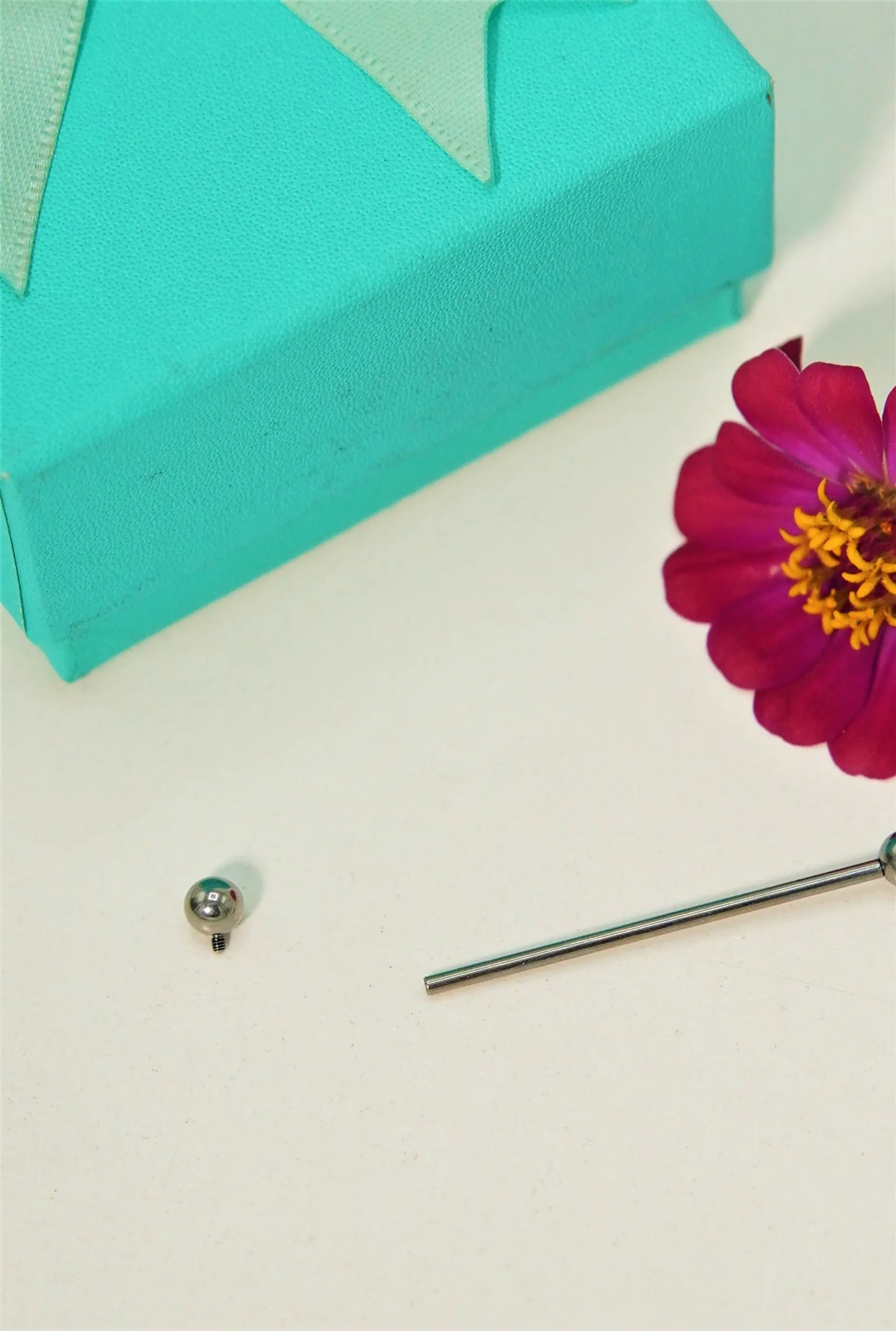 Piercing Industrial Titanio Astm F136 Labret 14g Oreja 5