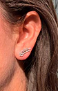 Piercing Helena labret 8mm 16G zirconias Titanio plateado - Miniatura 9