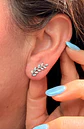 Piercing Helena labret 8mm 16G zirconias Titanio plateado - Miniatura 5
