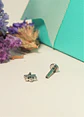 Piercing labret Cloe opalo zirconia 8mm titanio F136 - Miniatura 5