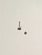 Piercing labret Zoe titanio F136 8mm 16G plateado - Miniatura 9