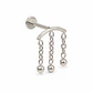 Piercing labret Maya 8mm 16G titanio ASTM F136 - Miniatura 6