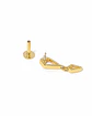 Piercing labret Laila 6mm 16G plata 925 bañado oro 18k - Miniatura 6
