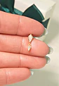 Piercing labret Laila 6mm 16G plata 925 bañado oro 18k - Miniatura 5