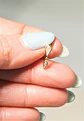 Piercing labret Laila 6mm 16G plata 925 bañado oro 18k - Miniatura 11