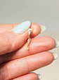 Piercing labret Amy 6mm 16G plata 925 bañado oro 18k - Miniatura 9
