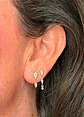 Piercing labret Amy 6mm 16G plata 925 bañado oro 18k - Miniatura 7