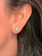 Piercing labret Abby plata 925 6mm 16G bañada en oro 18K  - Miniatura 5