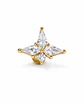 Piercing labret Abby plata 925 6mm 16G bañada en oro 18K  - Miniatura 6