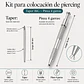 Kit Profesional Juma PRO 16G para Cambiar Piercing Guía de Insercion + Pinza de Precision - Miniatura 2