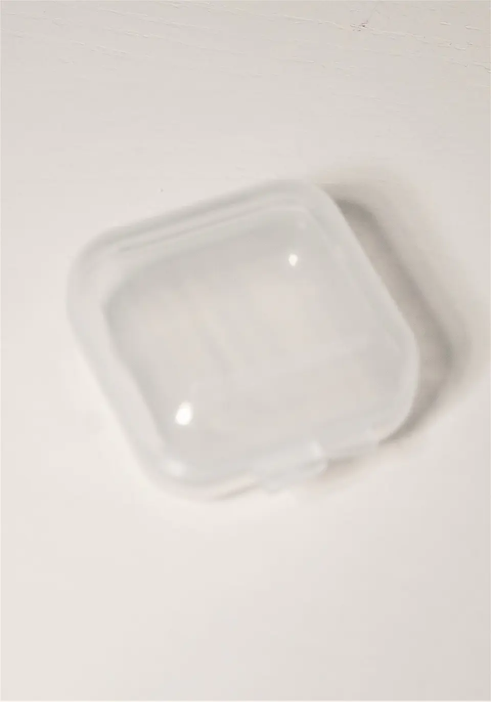 Pack de 24 cajas plasticas transparentes 34x34 mm almacenaje 8