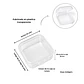 Pack de 24 cajas plasticas transparentes 34x34 mm almacenaje - Miniatura 3