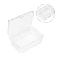 Pack de 12 cajas plasticas transparentes 76x51 mm almacenaje - Miniatura 1