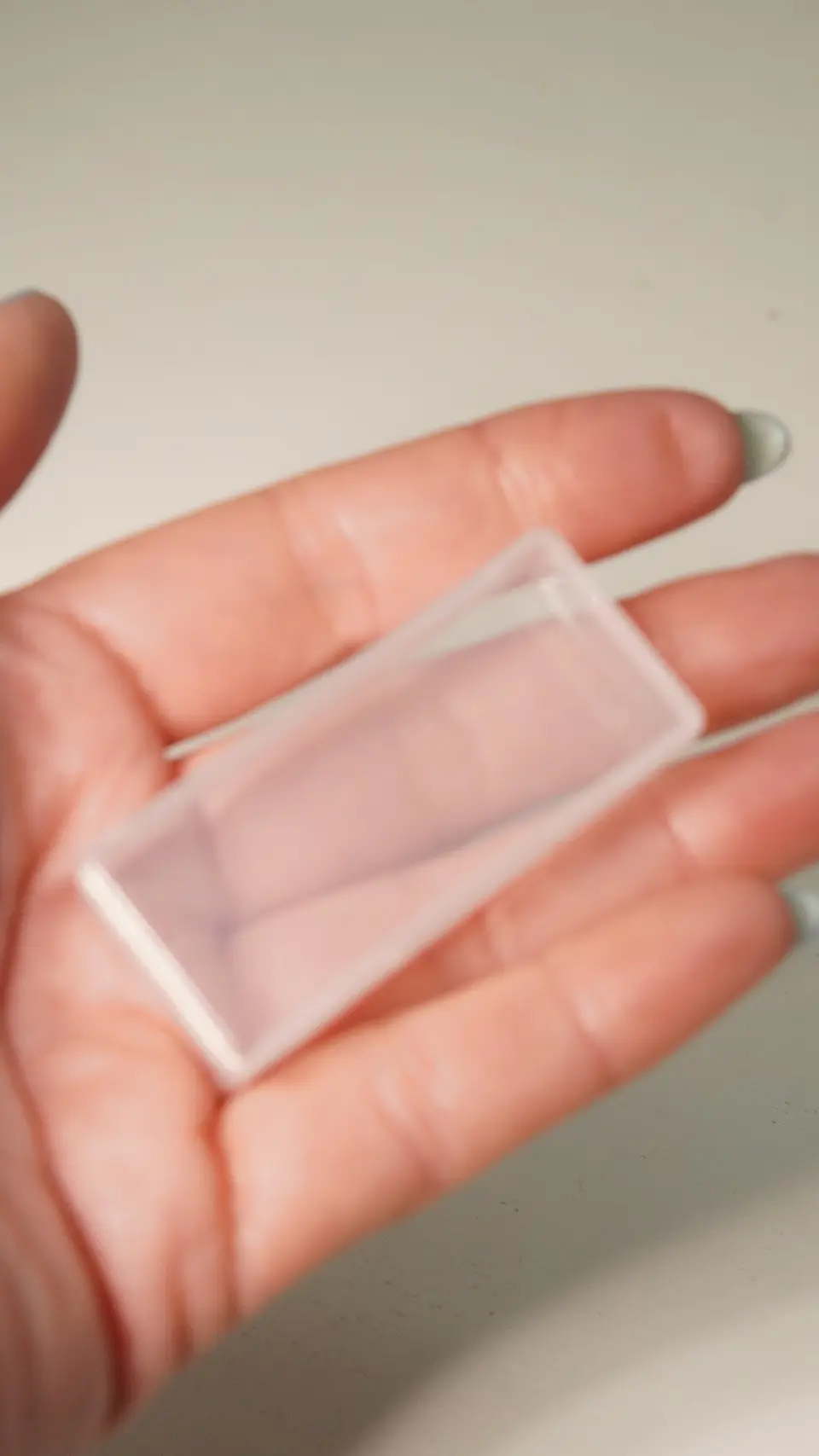 Pack de 12 cajas plasticas transparentes 54x24 mm almacenaje 5