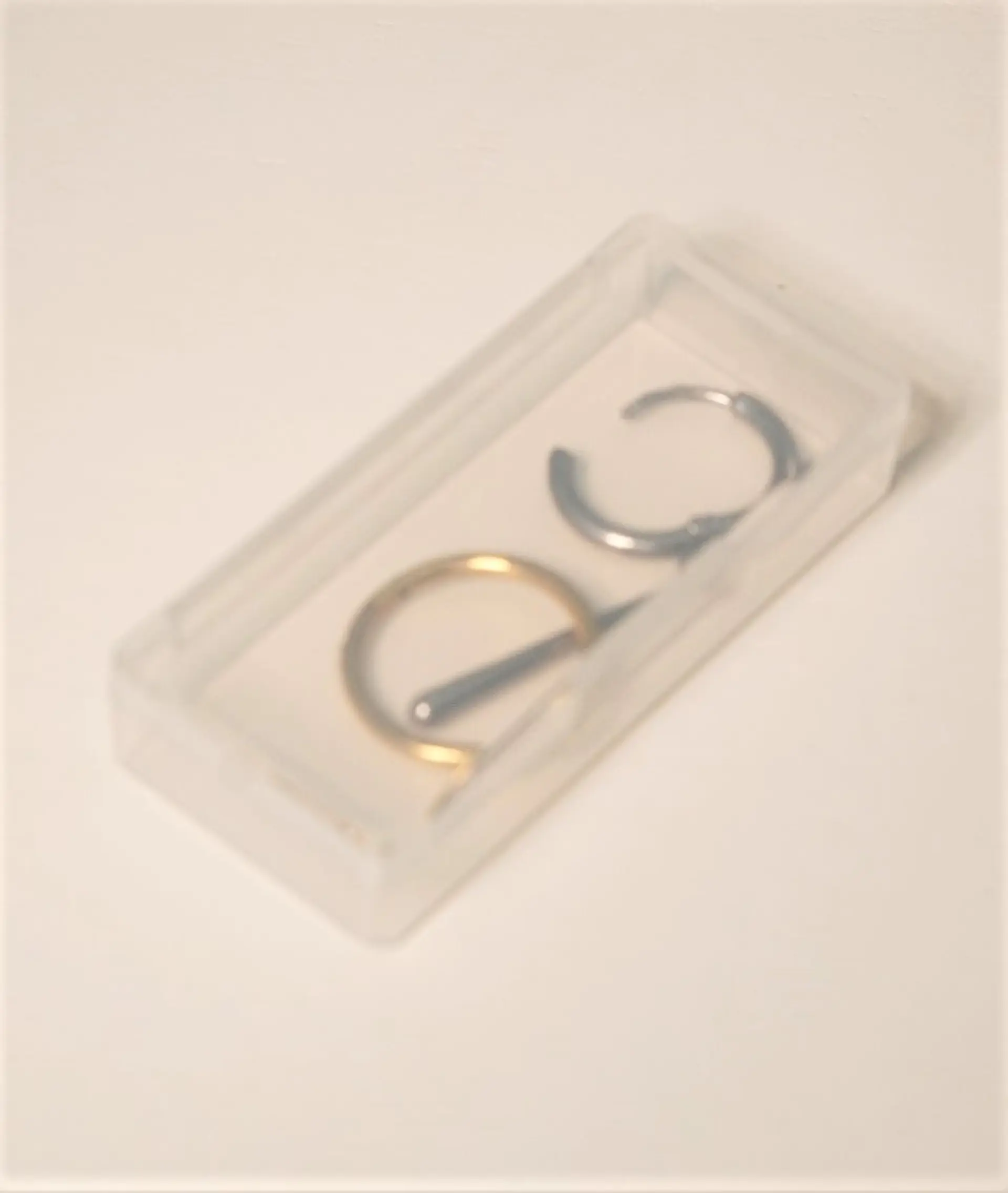 Pack de 12 cajas plasticas transparentes 54x24 mm almacenaje 4