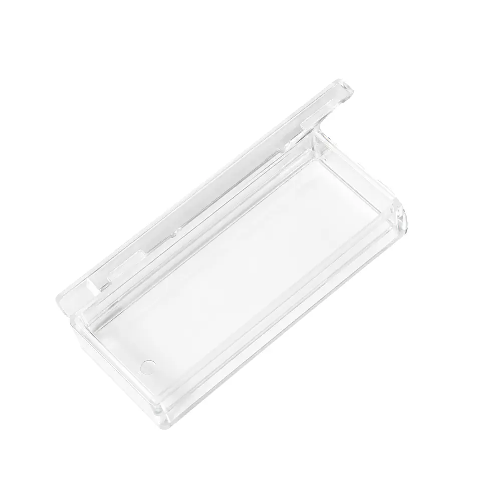 Pack de 12 cajas plasticas transparentes 54x24 mm almacenaje 6