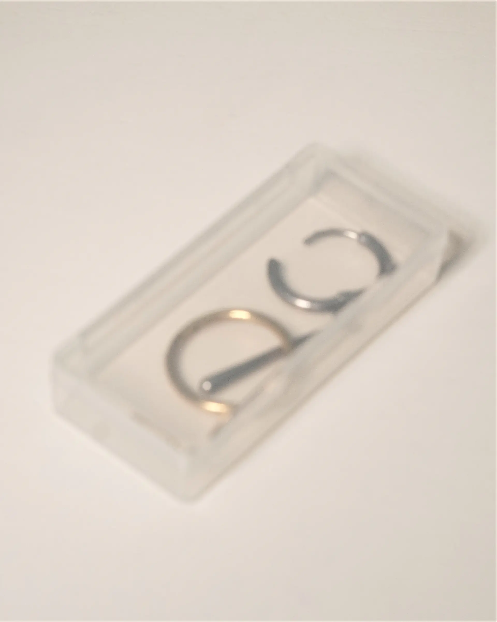 Pack de 12 cajas plasticas transparentes 54x24 mm almacenaje 7