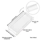 Pack de 12 cajas plasticas transparentes 54x24 mm almacenaje - Miniatura 2