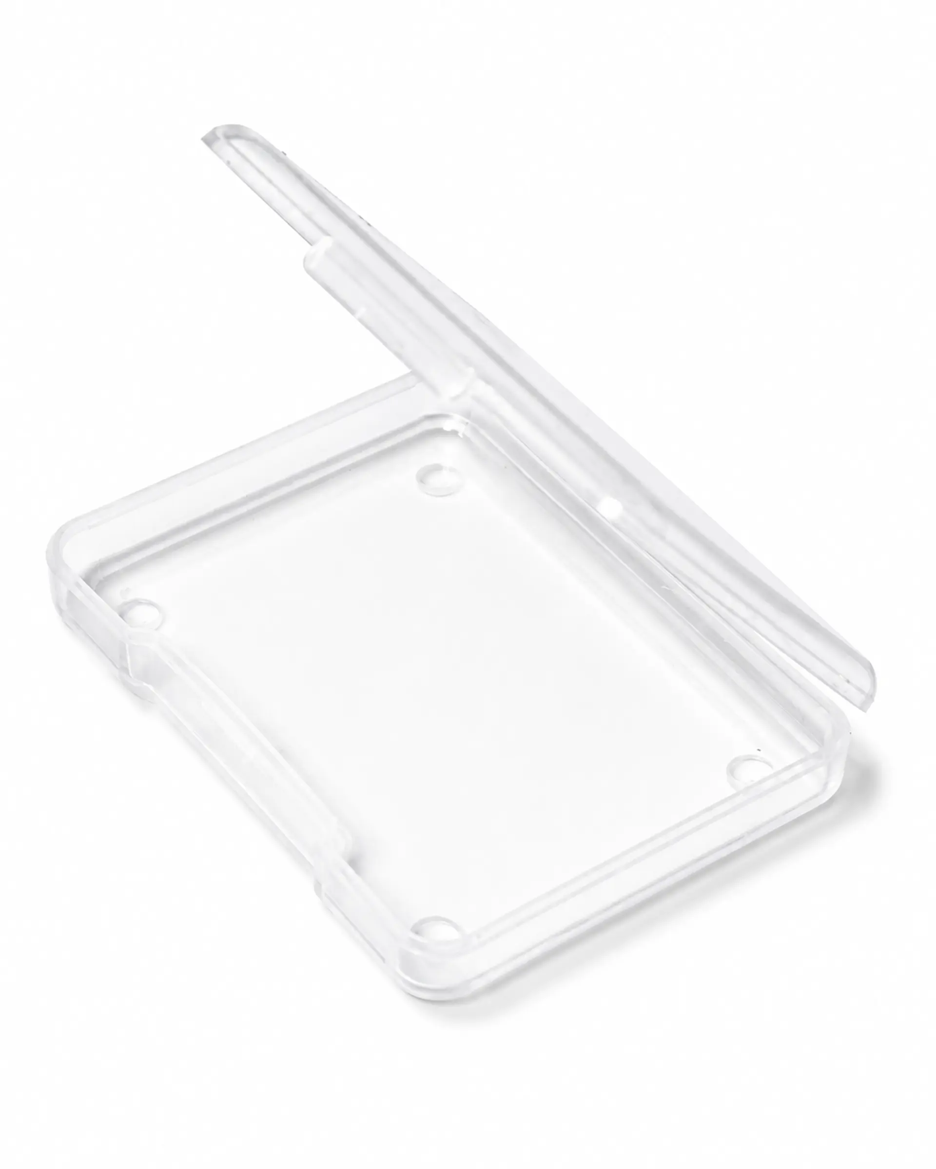 Pack de 12 cajas plasticas transparentes 68x53 mm almacenaje 1