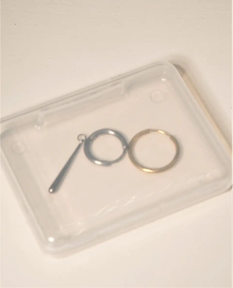 Pack de 12 cajas plasticas transparentes 68x53 mm almacenaje 5