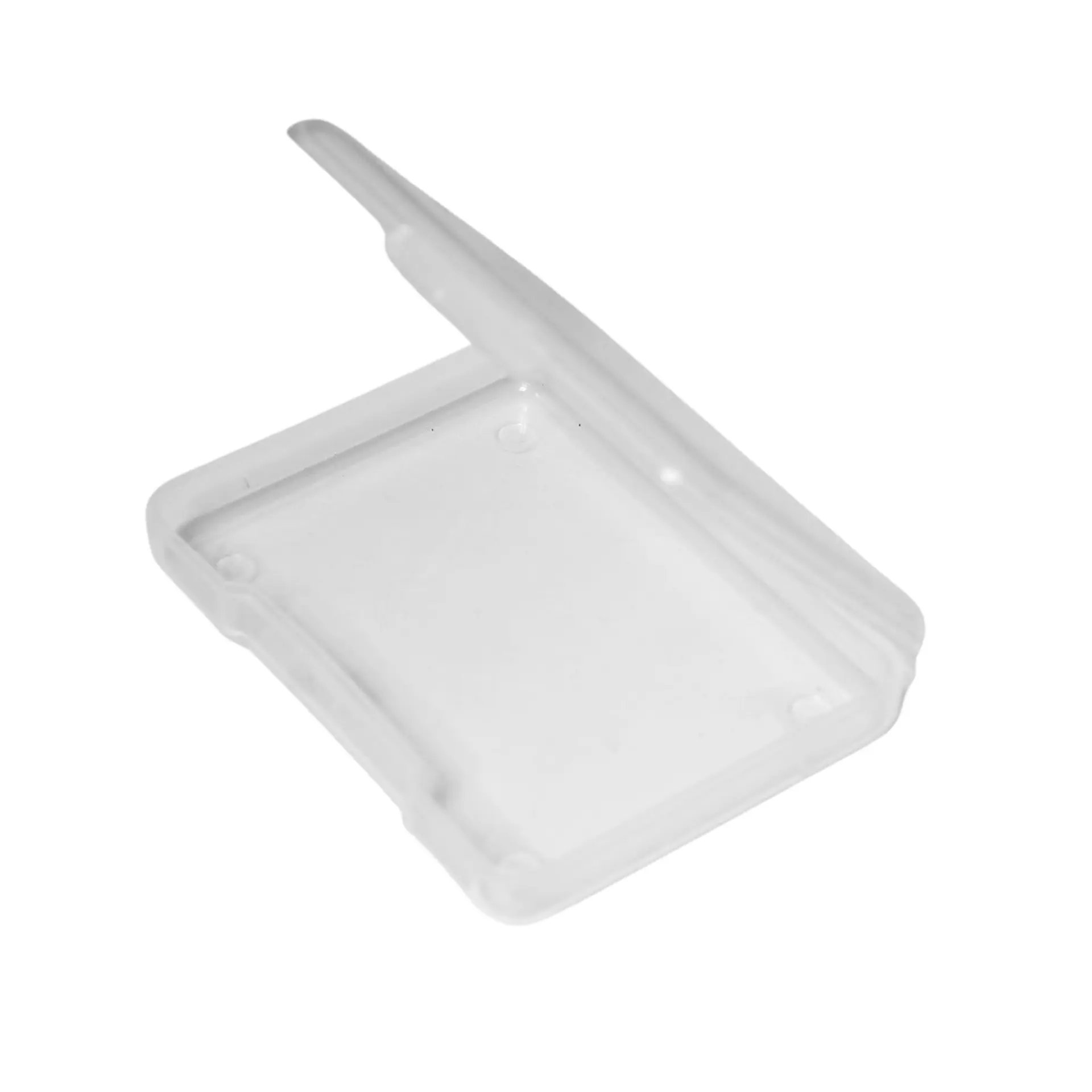 Pack de 12 cajas plasticas transparentes 68x53 mm almacenaje 7