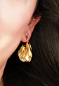 Aros Libelula sin perforacion bañados en oro 14k - Miniatura 7