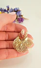 Aros Libelula sin perforacion bañados en oro 14k - Miniatura 8