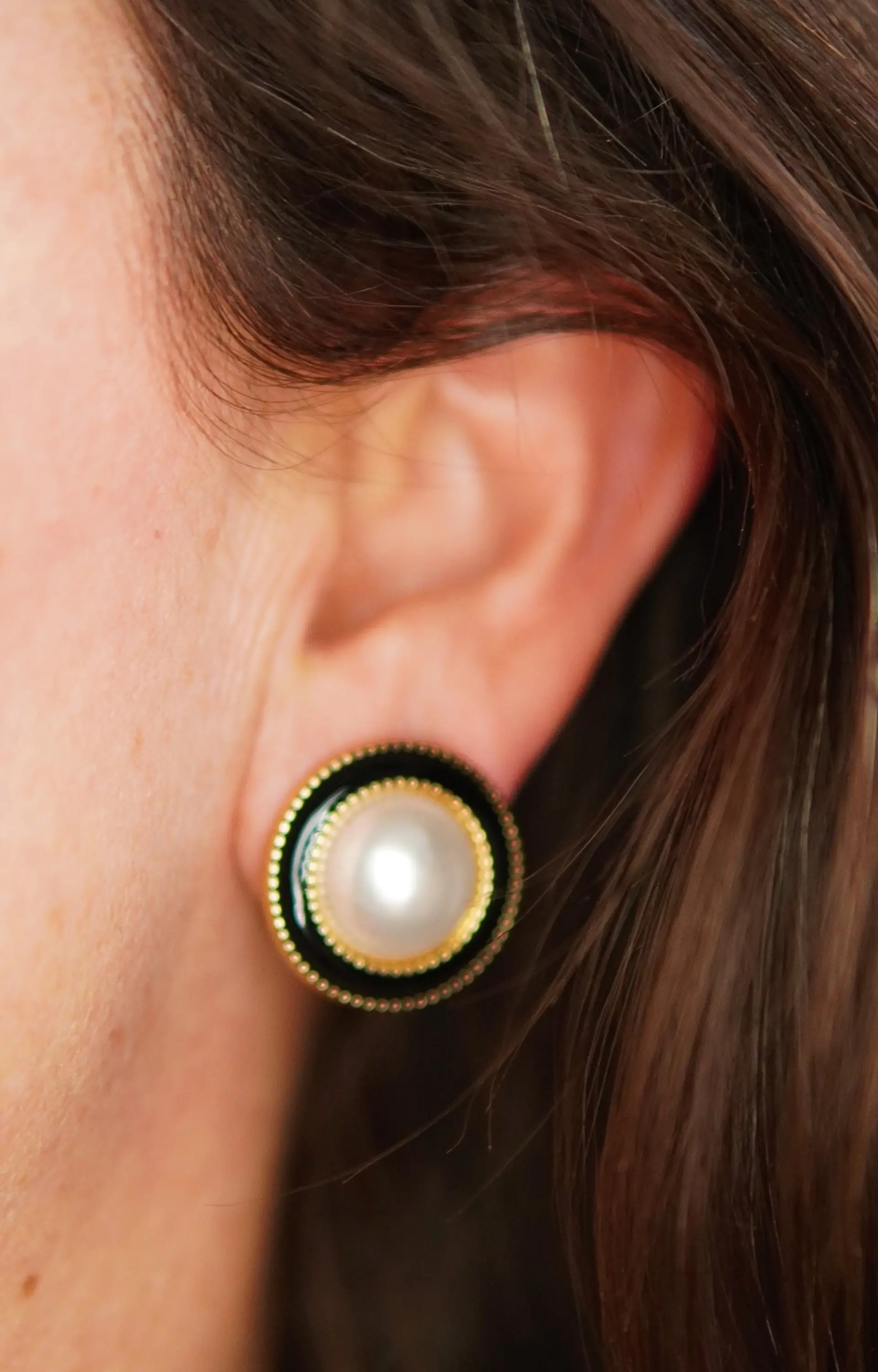 Aros Dinastia clip sin perforacion bañado en oro 14k  2