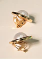 Aros Dinastia clip sin perforacion bañado en oro 14k  - Miniatura 10