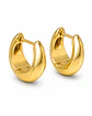 Argollas Camila chunky 20G 8MM titanio PVD oro 18 ASTM F136 - Miniatura 10