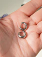 Argollas Camila chunky 20G 8MM titanio ASTM F136 - Miniatura 8