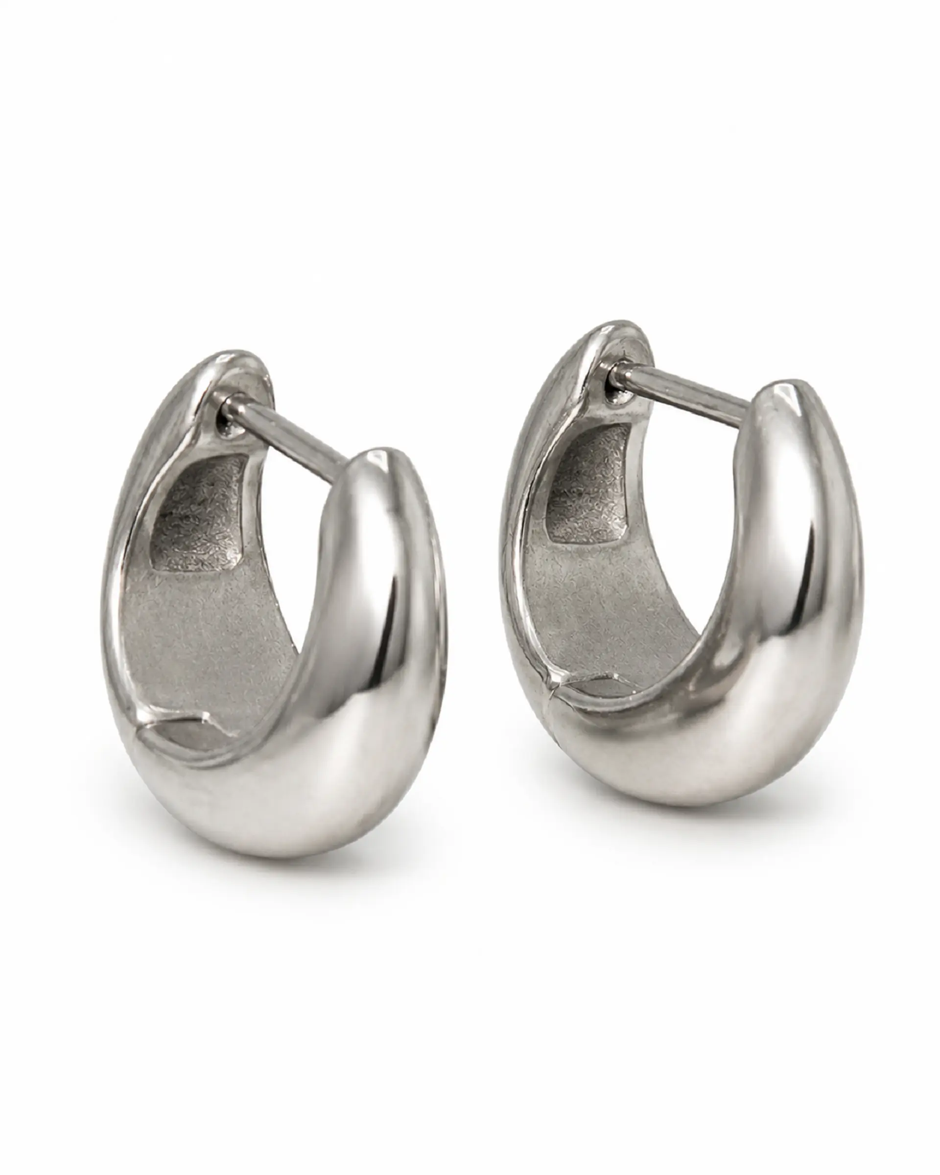 Argollas Camila chunky 20G 8MM titanio ASTM F136 10
