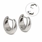 Argollas Camila chunky 20G 8MM titanio ASTM F136 - Miniatura 1